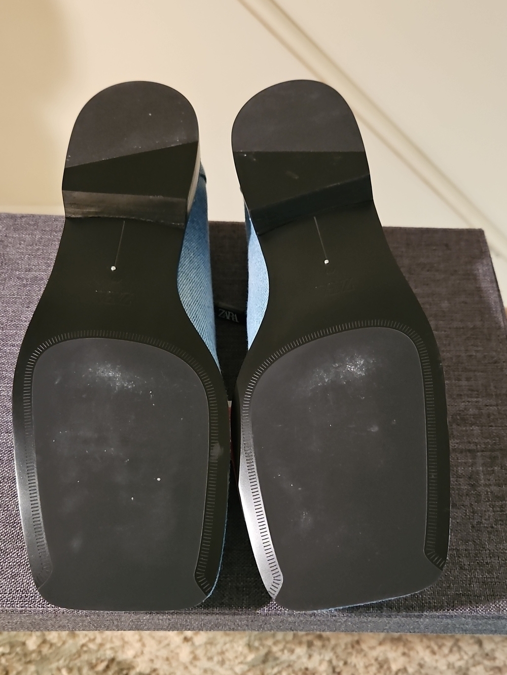 ZARA ICONS Denim Loafers - Light Blue - Picture 3 of 8